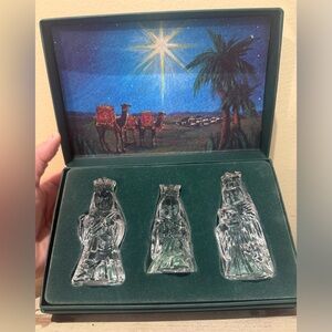 Marquis by Waterford Crystal The Three Wise Men Figurines